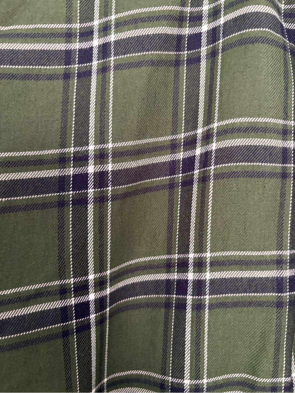 Avigo Men’s Olive Green Plaid Button-Up Shirt | 100% Cotton | XXL - Picture 3 of 4
